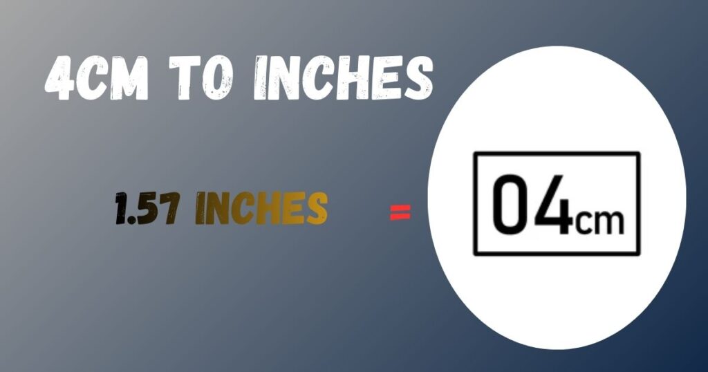 4cm to inches