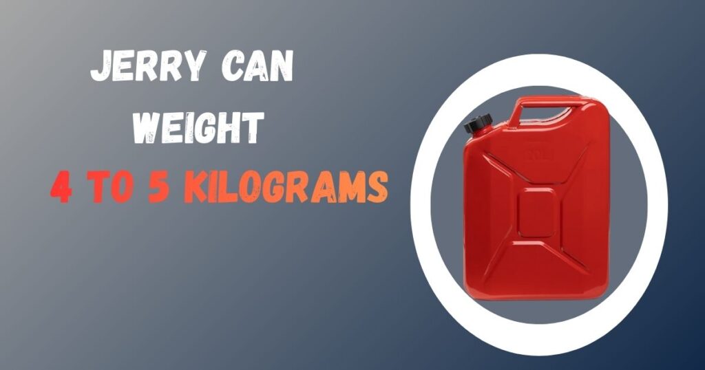 jerry can weight