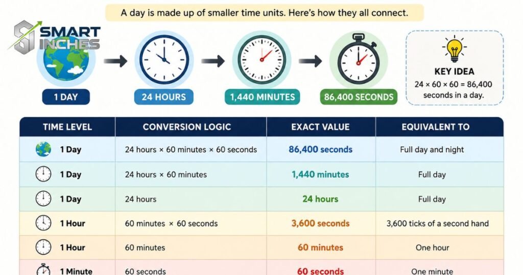 Breakdown of Time Units in a Day